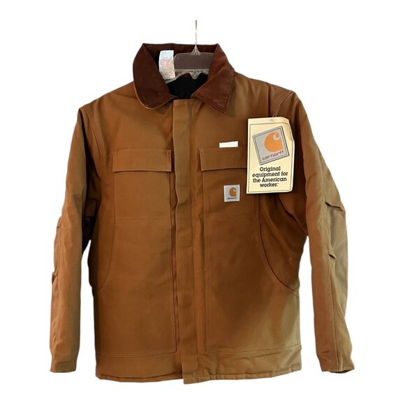 Carhartt Mens Arctic Workwear Duck Quilted Coat CQQ186 Size 44 (XL) NEW - Picture 1 of 7